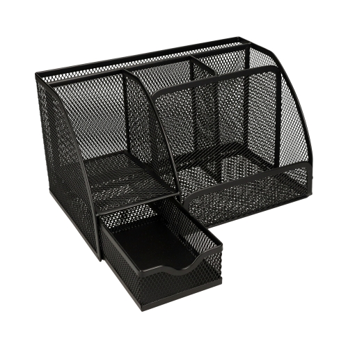 Przybornik na biurko siatka czarny 6B Net Z9065