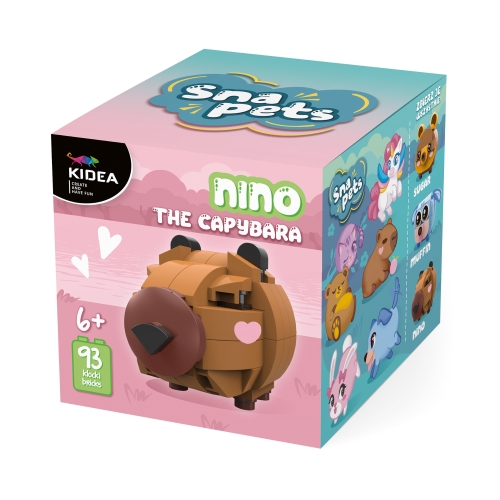 Klocki Snapets kapibara brązowa Kidea