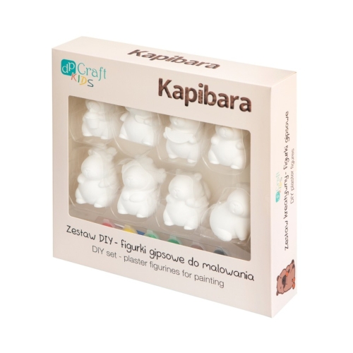 Zestaw Diy figurki gipsowe do malowania Kapibara