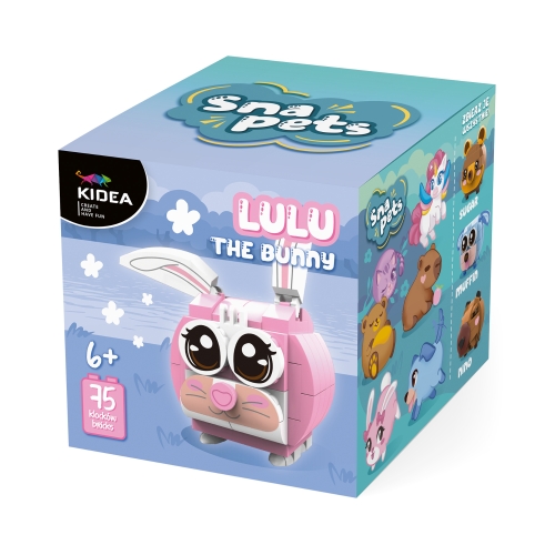 Klocki Snapets różowy królik lulu Kidea