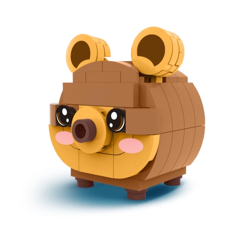 Klocki Snapets brązowy miś sugar Kidea