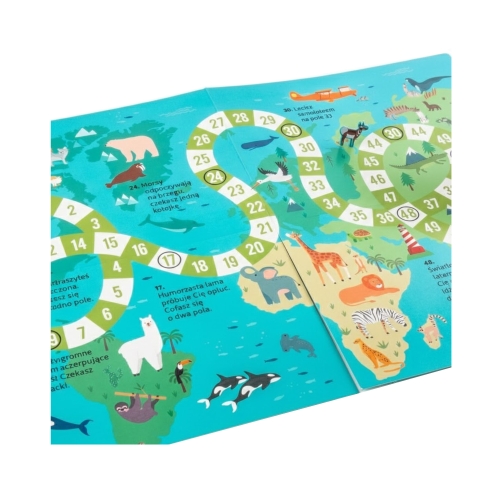 Wyklejanka Gdzie one żyją? Zwierzęta Świata + gra Kidea