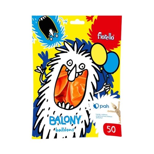 Balony metaliczne 12 pomarańczowe (50) Fiorello