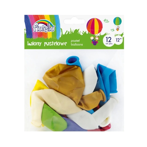 Balony 12 pastel mix (12) Fiorello
