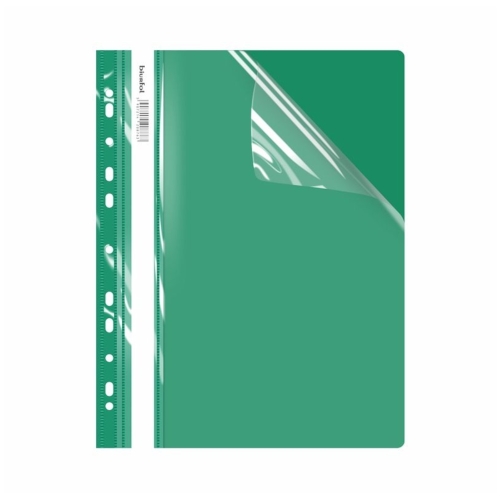 Skoroszyt sztywny z perforacją A4/ECOnomy zielony Biurfol STP-02