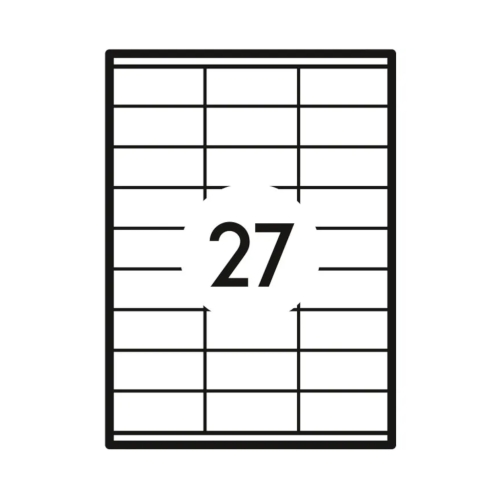 Etykiety uniwersalne 70x32/27 białe Grand (100)