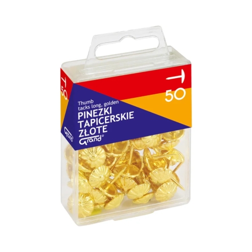 Pinezki tapicerskie złote (50) Grand
