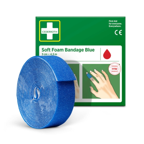 Bandaż pianka samoprzylepna niebieski 3x450cm Soft Foam Cederroth