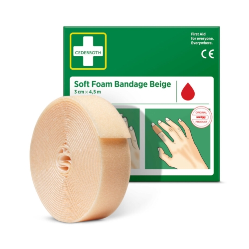 Bandaż pianka samoprzylepna cielisty 3x450cm Soft Foam Cederroth