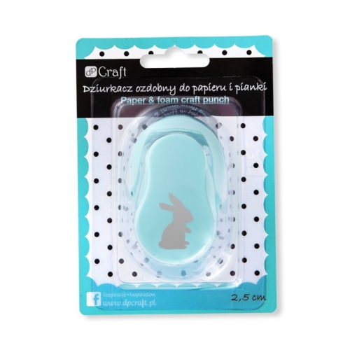 Dziurkacz ozdobny papier/pianka 2,5cm Zając