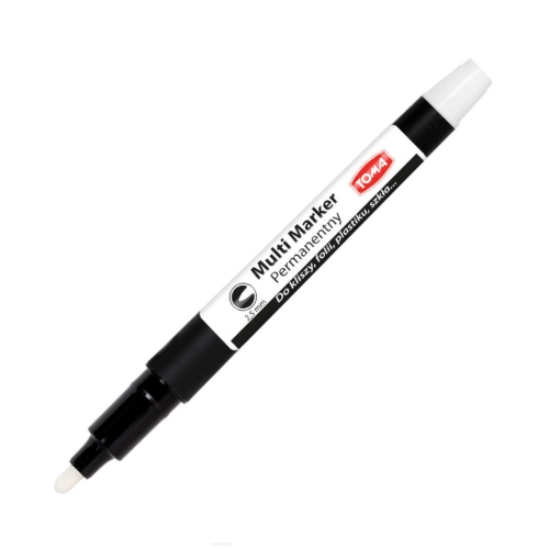Marker permanent okrągły biały 1.5mm Soft Toma TO-333