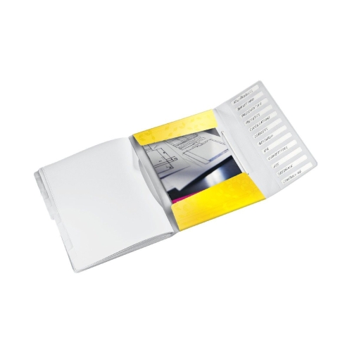 Teczka segregująca A4/12 żółta New Wow Leitz