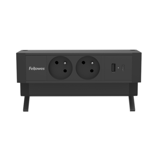 Listwa zasilająca na biurko czarna PowerDesk 2 Fellowes