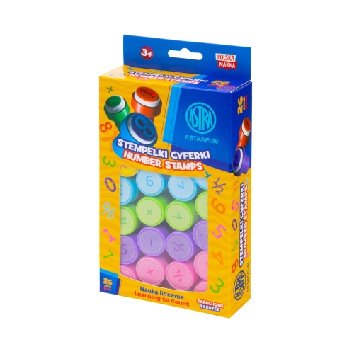 Stempelki zapachowe nauka liczenia Astra Fun cyferki - 26 szt.