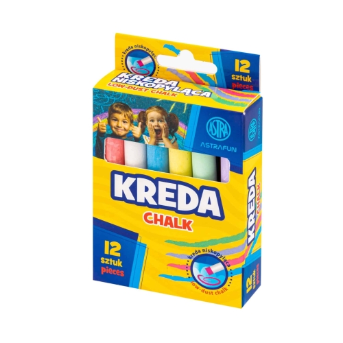 Kreda tablicowa kolorowa Astra (12)