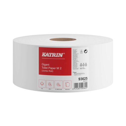 Papier toaletowy celuloza 2w biały 300m Gigant Katrin