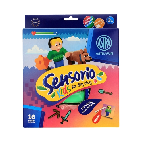 Masa plastyczna 16kol Pixel Sensorio Kids Astra
