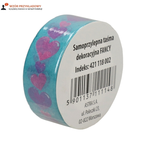 Taśma dekoracyjna 1,5cmx5m Fancy Astra