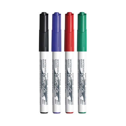Marker do tablic 4.5mm 4kol Velleda Bic 1741