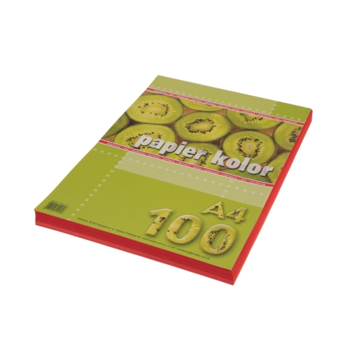 Papier ksero A4 80g czerwony (100)