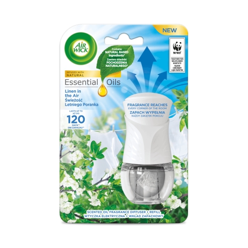 Odświeżacz powietrza elektrryczny aparat+zapas Świeże Pranie AirWick