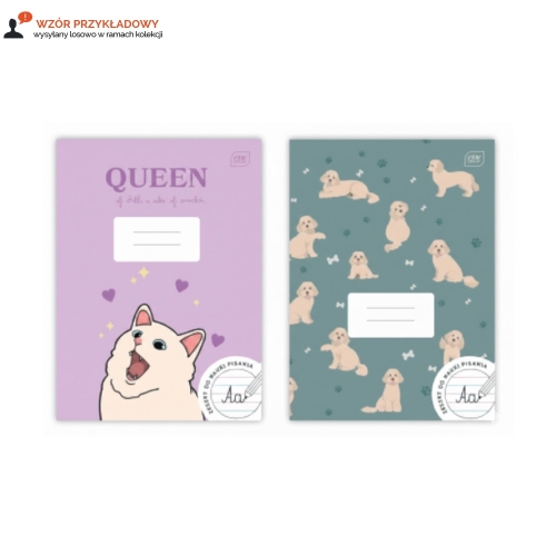 Zeszyt A4/32 linia kolor UV Girls Interduk