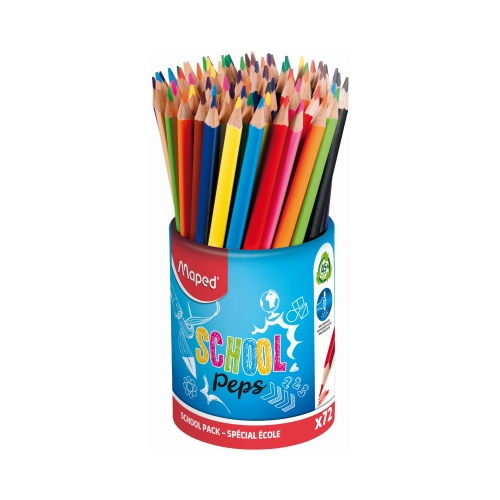 Kredki ołówkowe 72szt. Schoolpeps - 12kol po 6szt. Maped 832000