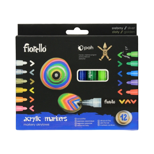Marker akrylowy 12kol GR-1106 Fiorello