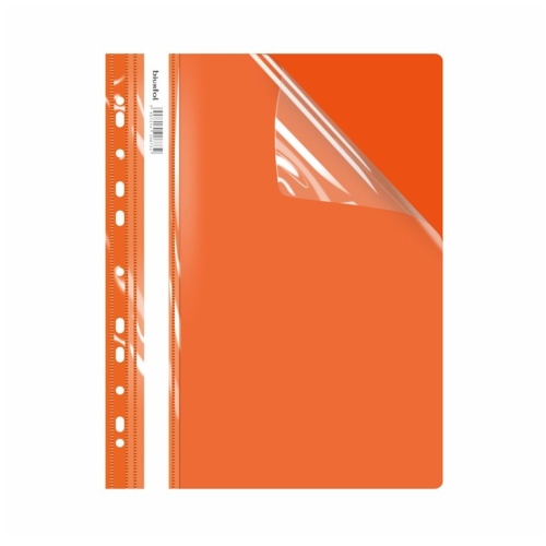 Skoroszyt sztywny z perforacją A4/ECOnomy pomarańczowy Biurfol STP-02