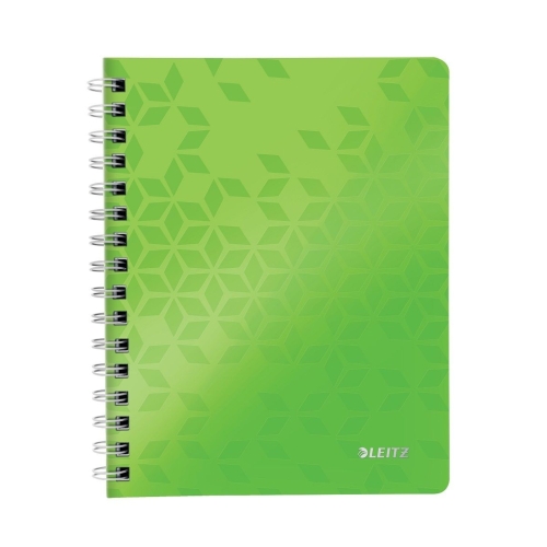 Kołonotatnik A5/80 kratka jasnozielony NewWOW Leitz
