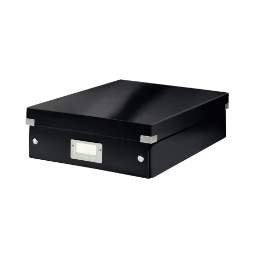 Pudełko z przegródkami czarne C&S NewWOW Leitz