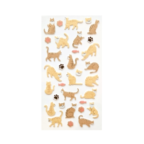 Naklejki welurowe Koty beżowe Galeria Papieru