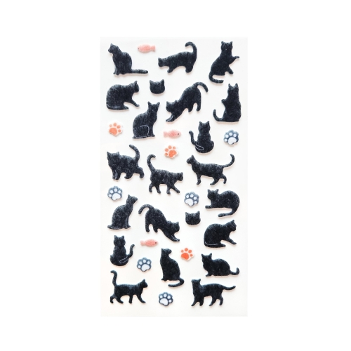 Naklejki welurowe Koty czarne Galeria Papieru
