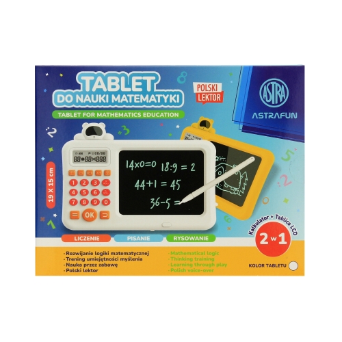 Tablet do nauki matematyki LCD z polskim lektorem AstraFun