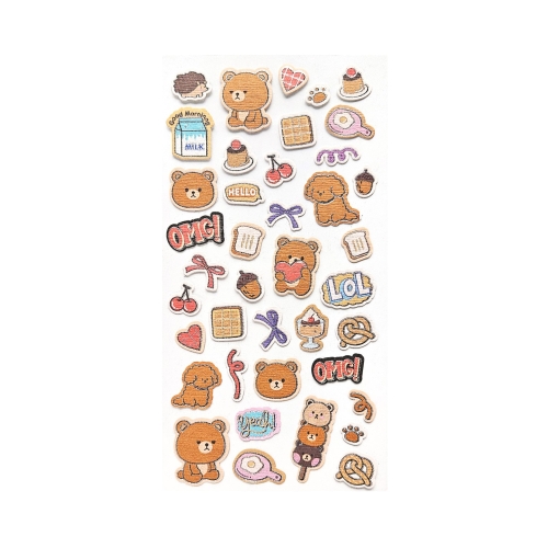 Naklejki ozdobne ENJOY brązowe Galeria Papieru