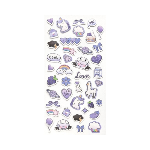 Naklejki ozdobne ENJOY fioletowe Galeria Papieru