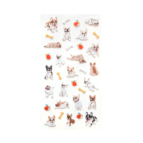 Naklejki welurowe Psy buldogi Galeria Papieru