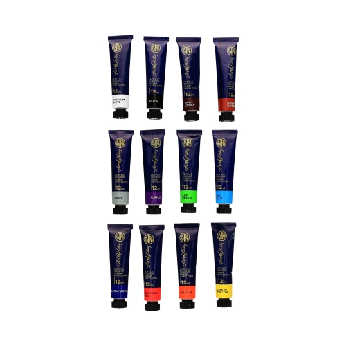 Farby akrylowe 12kol 12ml Astra Art&Hobby