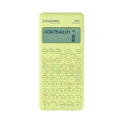 Kalkulator naukowy zielony ED240SR LonGreen Deli