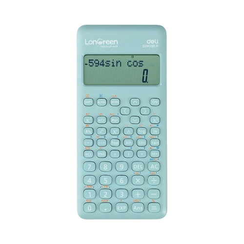 Kalkulator naukowy niebieski ED240SR LonGreen Deli