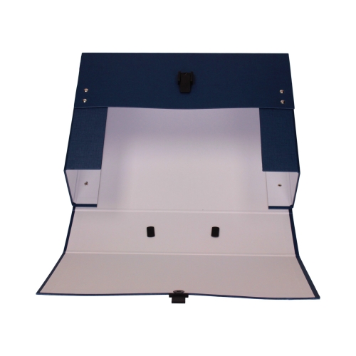 Teczka rączka A4 granatowa 100mm MAXI Delfin