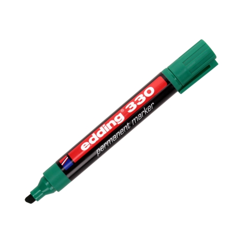 Marker permanentny 1.0-5.0mm zielony ścięty Edding 330