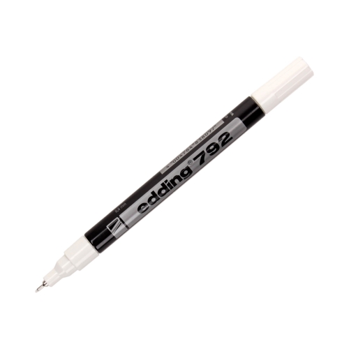 Marker olejowy 0.8mm biały okrągły Edding 792