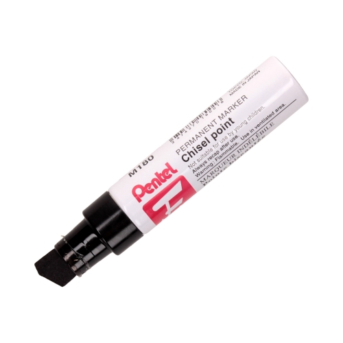 Marker permanentny 10-14mm czarny ścięty Pentel M180