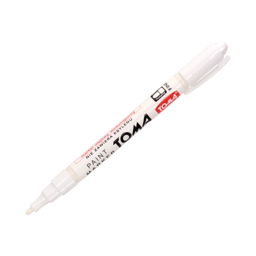 Marker olejowy 1.5mm biały okrągły Toma TO441
