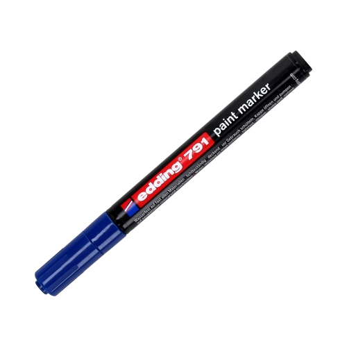 Marker olejowy 1.0-2.0mm niebieski okrągły Edding 791