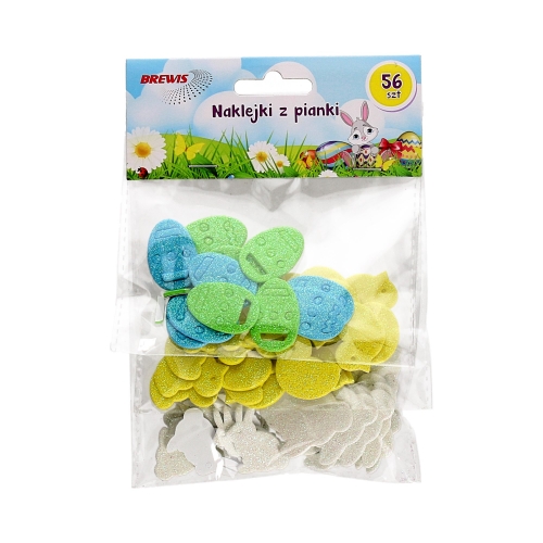 Naklejki ozdobne pianki mix Wielkanoc (56)