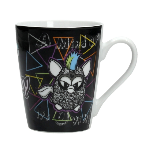 Kubek porcelanowy 10cm Furby czarny