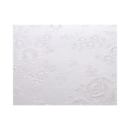 Karton wizytówkowy A4 220g Floral diamentowa biel - 20ark.