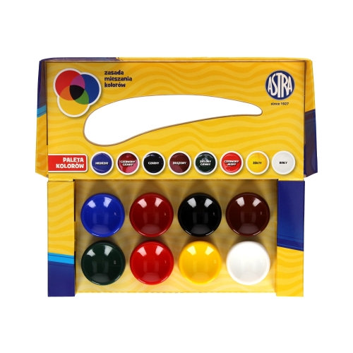 Farby plakatowe 8kol 10ml Astra